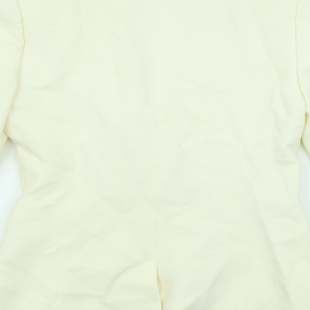 Coast Womens Ivory Jacket Blazer Size 8 Button
