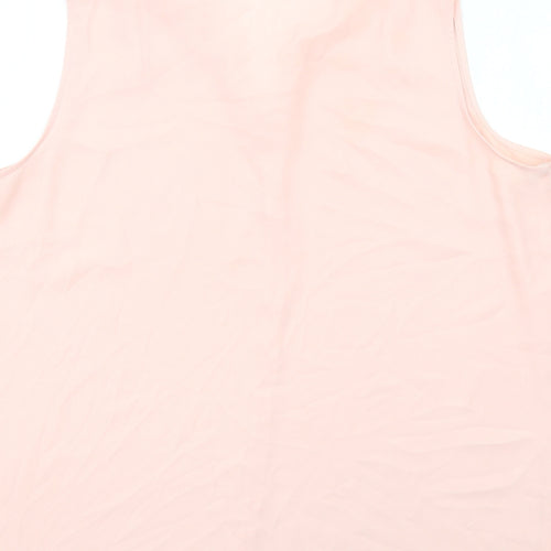Bonmarché Womens Pink Polyester Basic Blouse Size 18 V-Neck