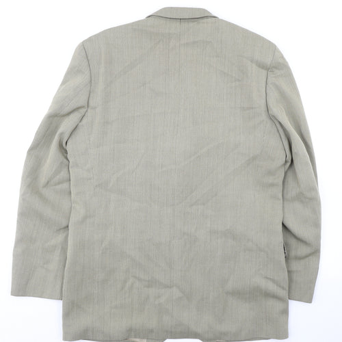 Gibson Mens Beige Polyester Jacket Suit Jacket Size 40 Regular