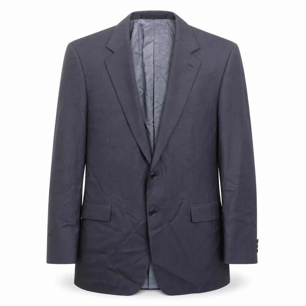 Front view of Marks & Spencer men’s grey wool jacket suit jacket, size 44, regular