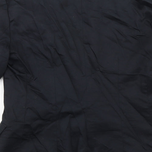 Mango Womens Black Jacket Blazer Size 10 Button