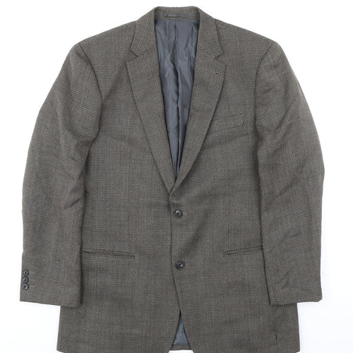 Skopes Mens Grey Polyester Jacket Suit Jacket Size 38 Regular