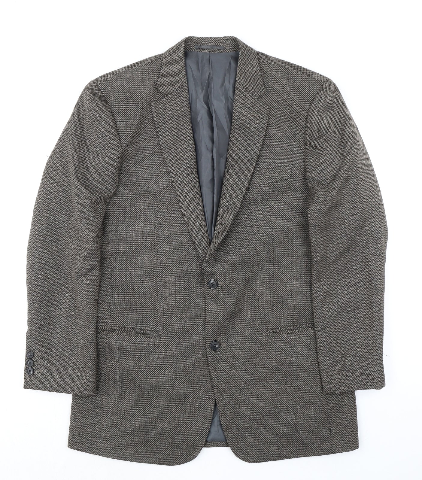 Skopes Mens Grey Polyester Jacket Suit Jacket Size 38 Regular