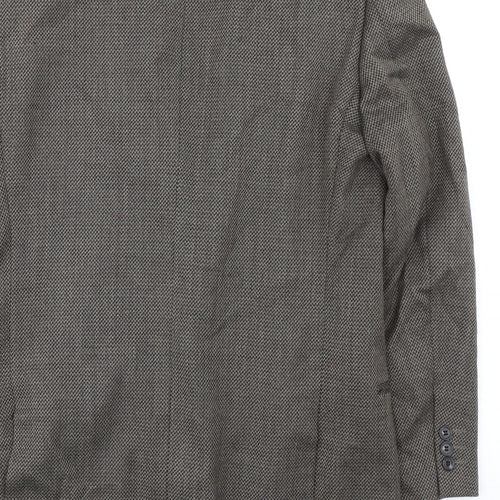 Skopes Mens Grey Polyester Jacket Suit Jacket Size 38 Regular