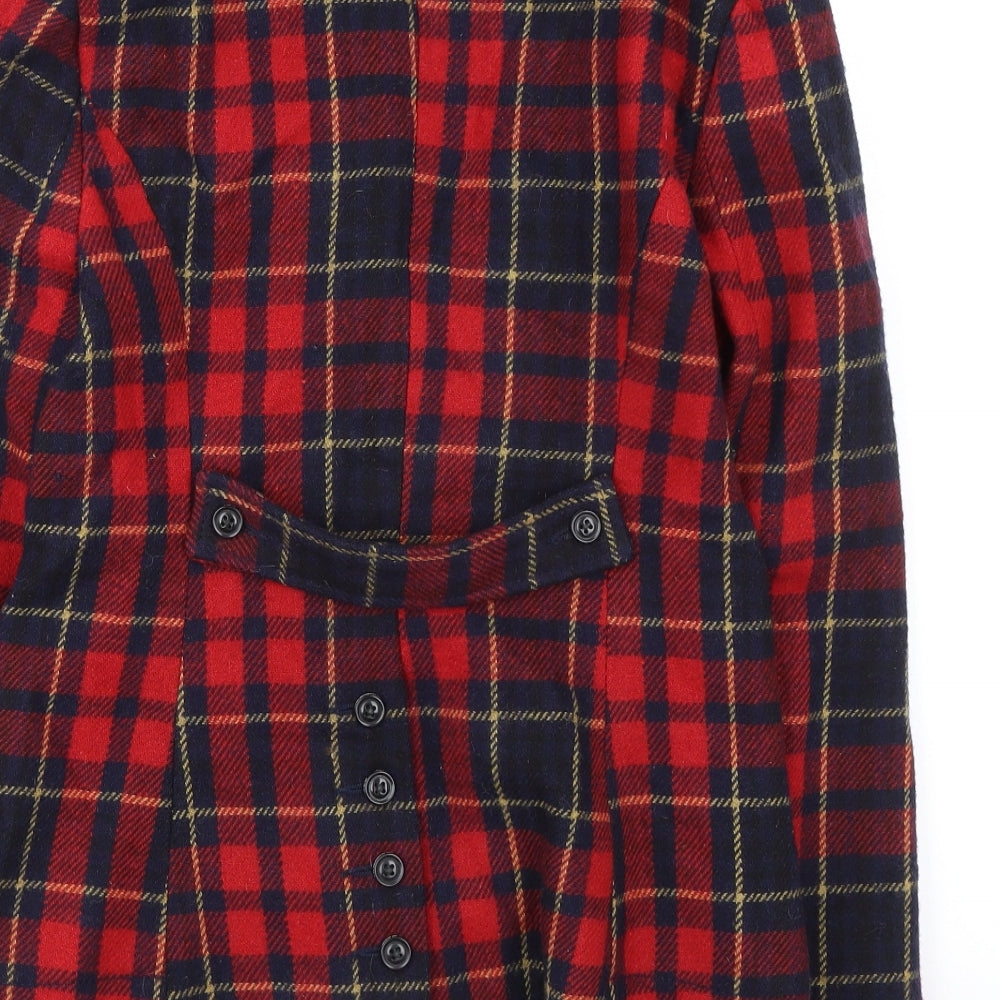 Superdry Womens Multicoloured Geometric Jacket Blazer Size S Button