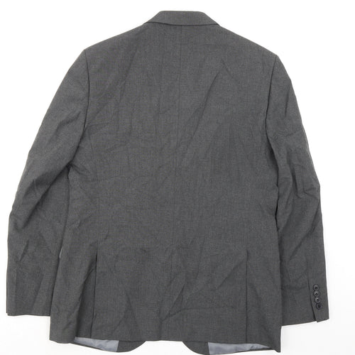 Marks and Spencer Mens Grey Polyester Jacket Suit Jacket Size 40 Regular