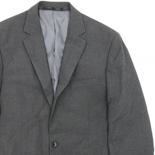 Marks and Spencer Mens Grey Polyester Jacket Suit Jacket Size 40 Regular