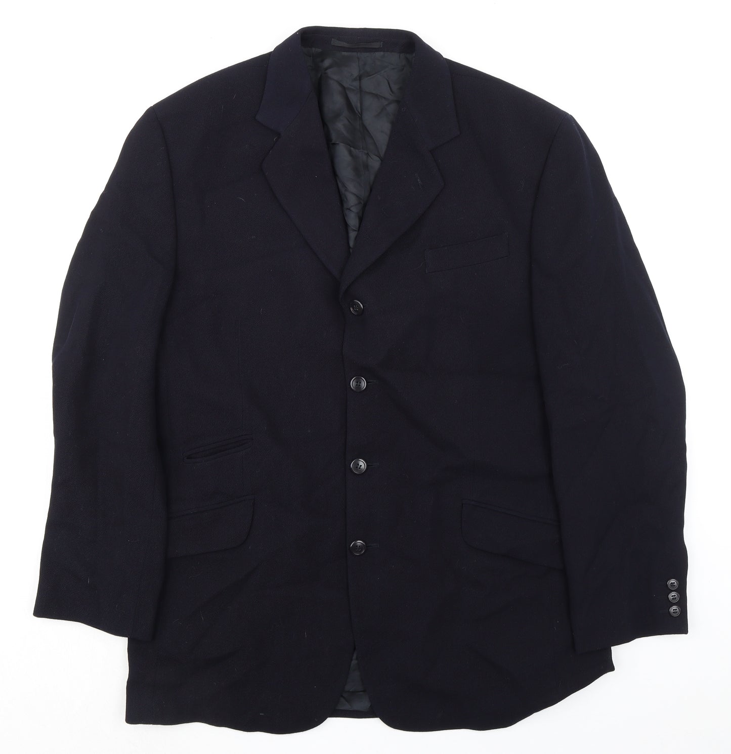 GB company Mens Blue Wool Jacket Suit Jacket Size 42 Regular