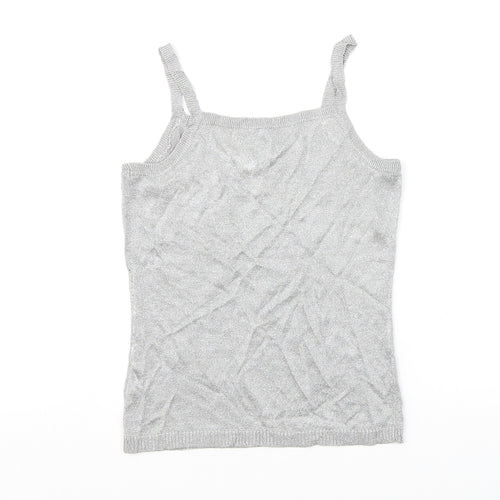 NEXT Womens Silver Viscose Camisole Tank Size 12 V-Neck