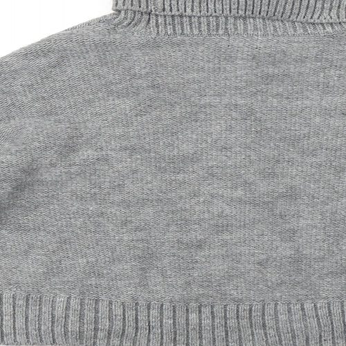 River Island Womens Grey Roll Neck Acrylic Pullover Jumper Size S