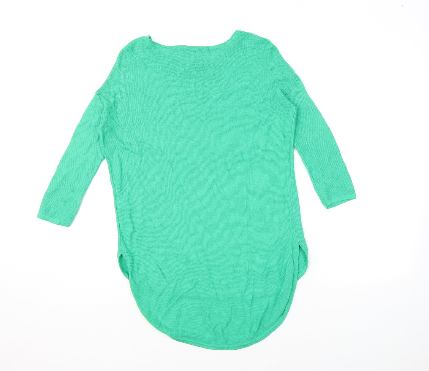 Phase Eight Womens Green Crew Neck Viscose Pullover Jumper Size XS