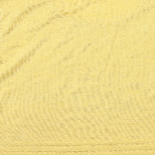 Eastex Womens Yellow Round Neck Acrylic Pullover Jumper Size 16