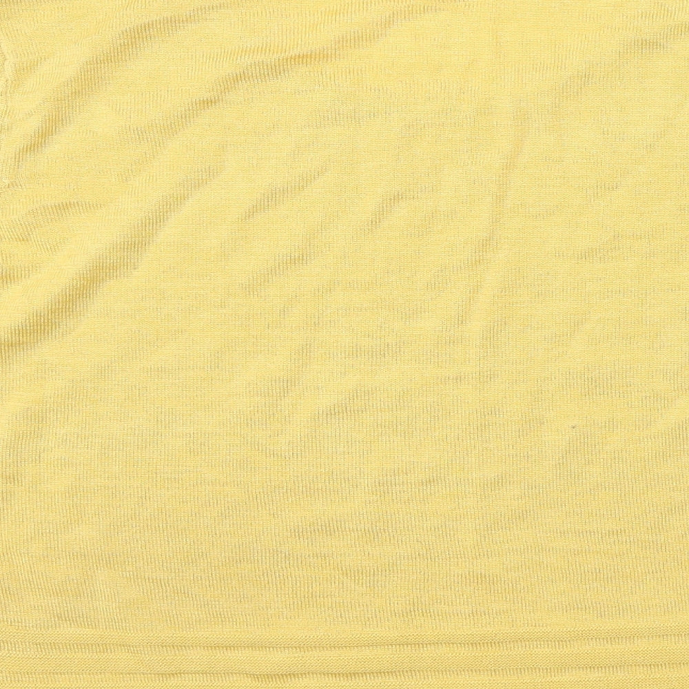 Eastex Womens Yellow Round Neck Acrylic Pullover Jumper Size 16