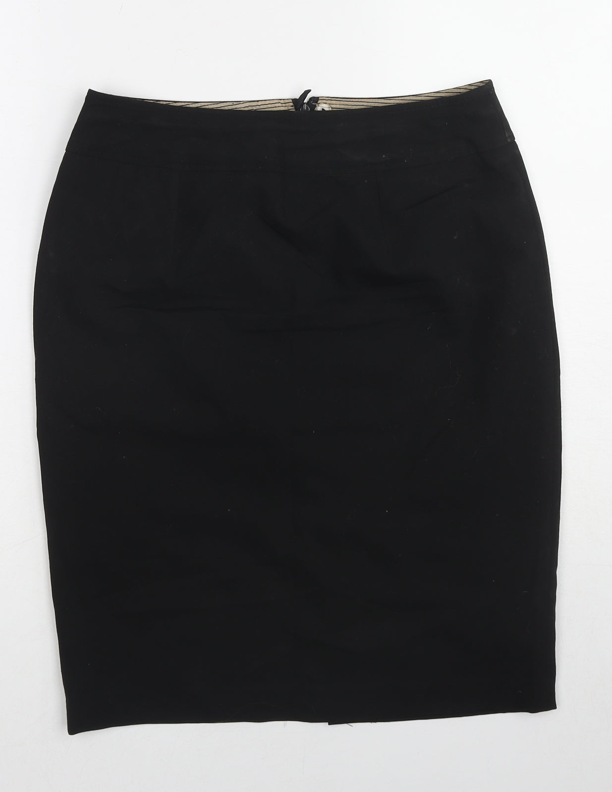 NEXT Womens Black Polyester Straight & Pencil Skirt Size 10 Zip