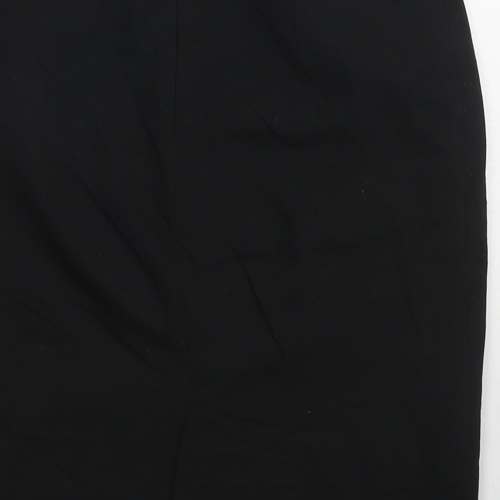 NEXT Womens Black Polyester Straight & Pencil Skirt Size 10 Zip