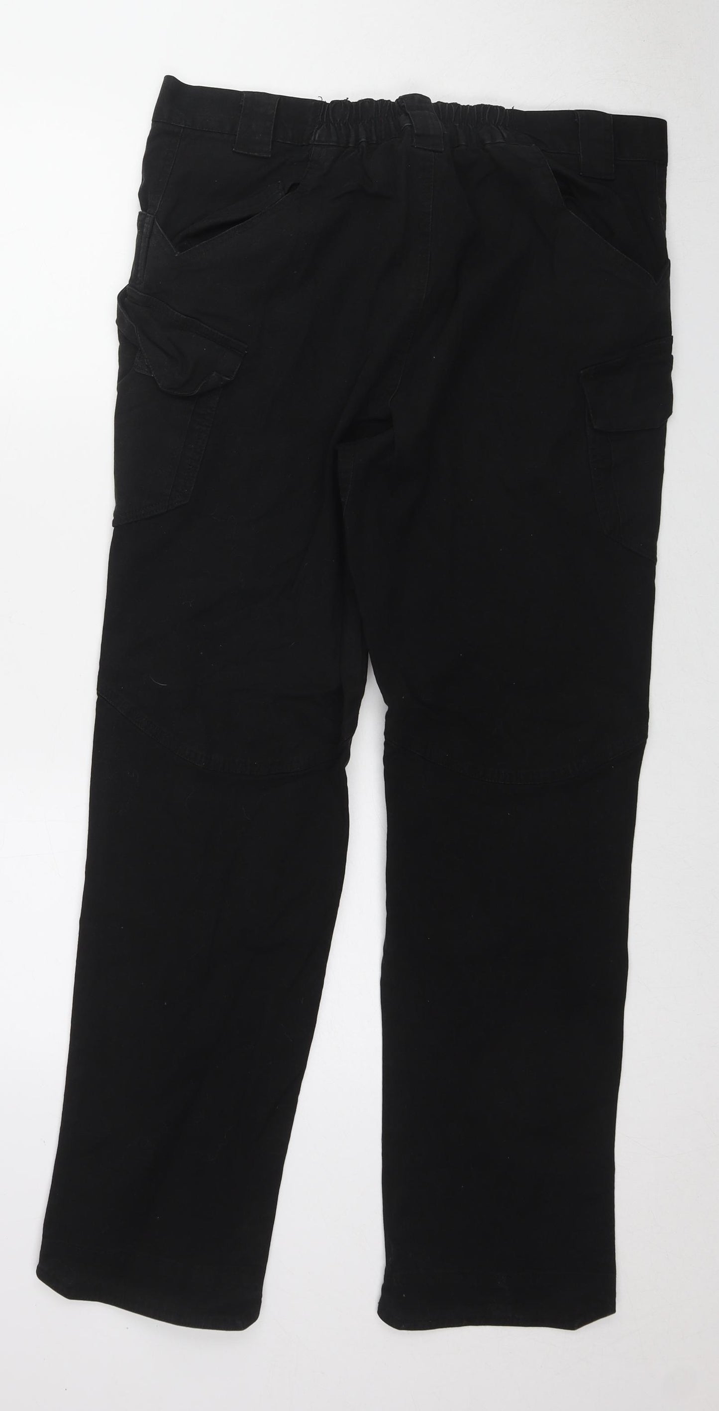 Archon Tactical Mens Black Cotton Straight Jeans Size 2XL L30 in Regular Zip