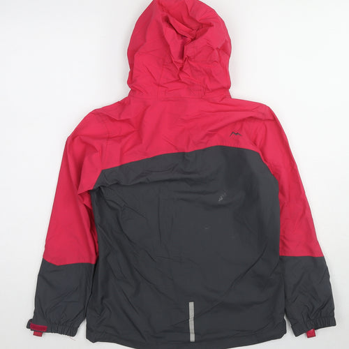 Peter Storm Girls Black Rain Coat Coat Size 9-10 Years Zip