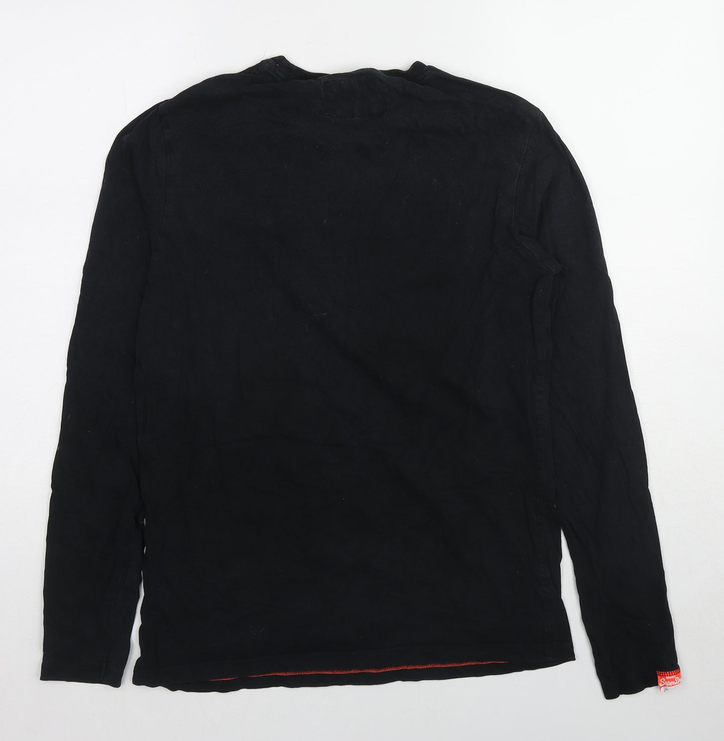 Superdry Mens Black Cotton Pullover Sweatshirt Size M