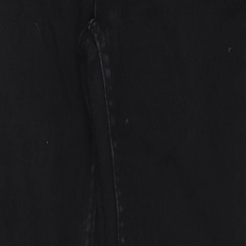 River Island Girls Black Cotton Skinny Jeans Size 8 Years Regular Zip