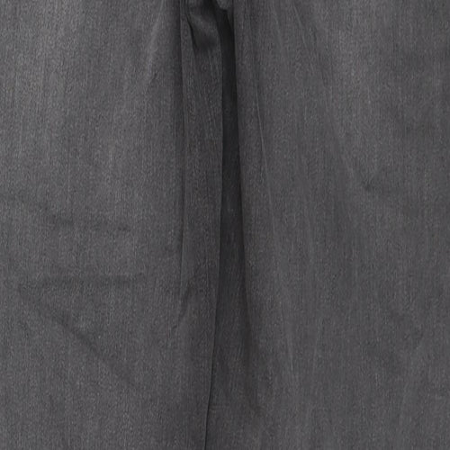 Nutmeg Womens Grey Cotton Skinny Jeans Size 12 L27 in Regular Zip
