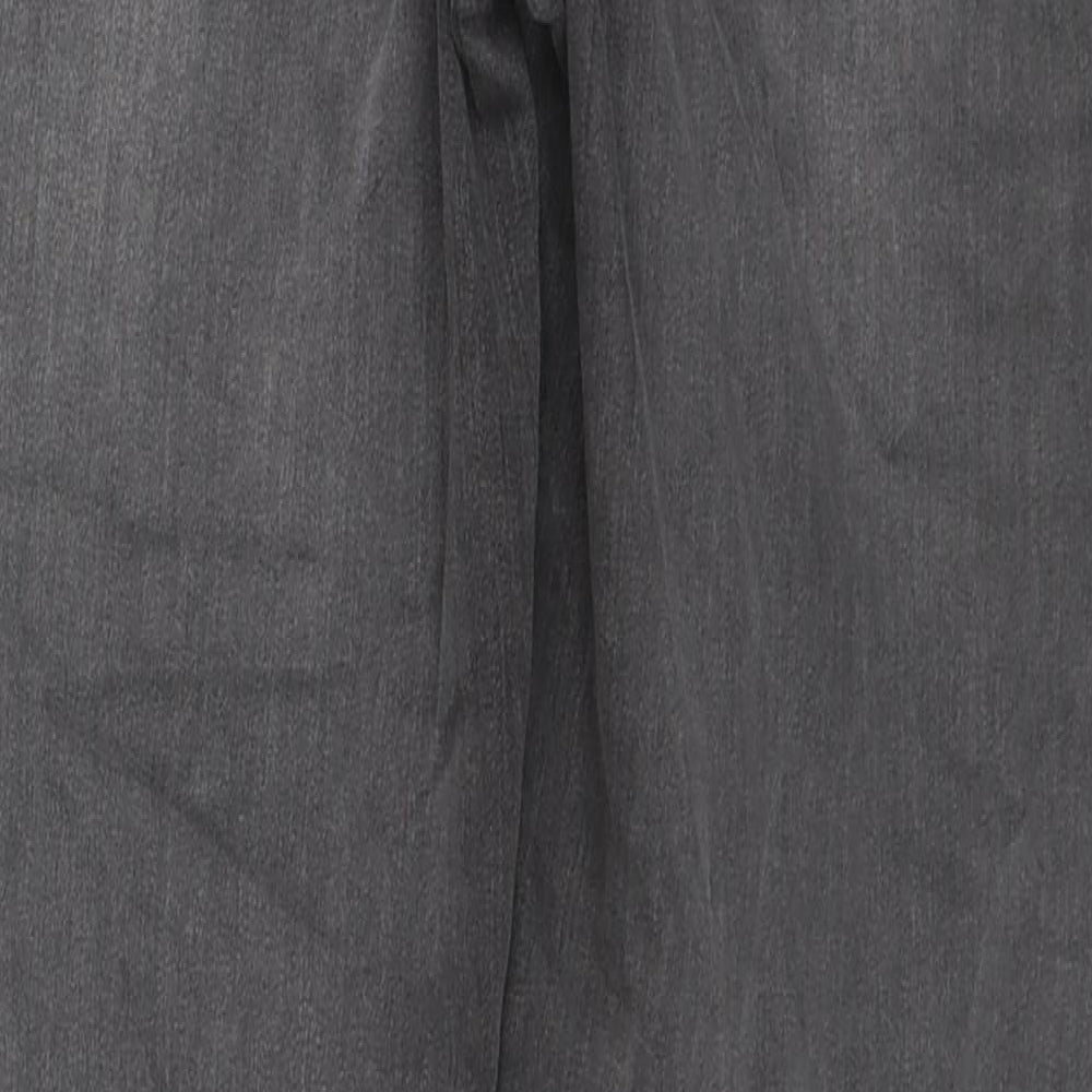 Nutmeg Womens Grey Cotton Skinny Jeans Size 12 L27 in Regular Zip