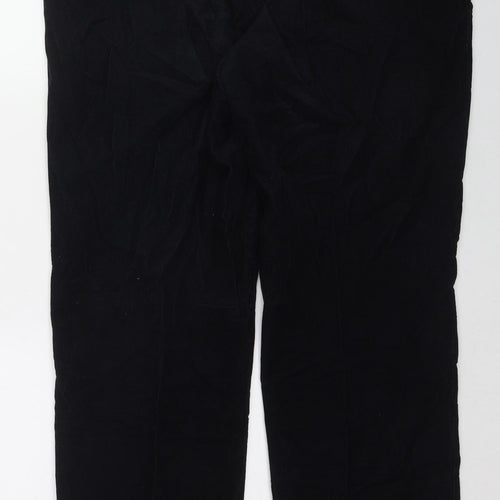 Meyer Mens Blue Cotton Trousers Size 42 in L30 in Regular Zip