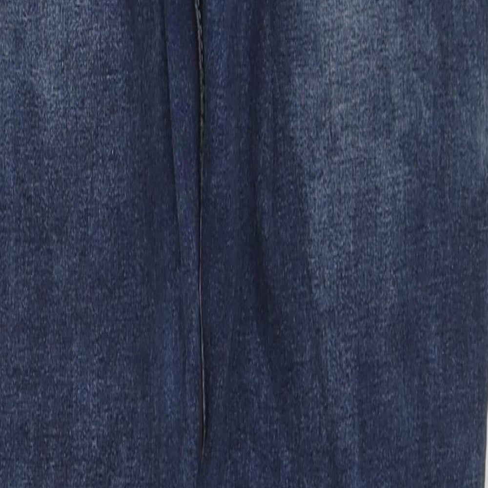 Studio Womens Blue Cotton Skinny Jeans Size 10 L28 in Regular Zip