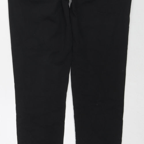 NEXT Womens Black Cotton Skinny Jeans Size 12 L30 in Regular Zip