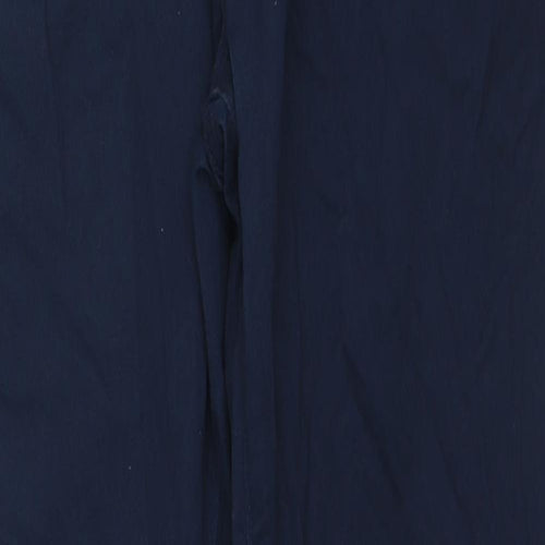 Uniqlo Womens Blue Cotton Straight Jeans Size S L28 in Regular Zip