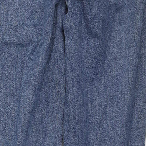Topshop Womens Blue Cotton Skinny Jeans Size 28 in L32 in Regular Zip
