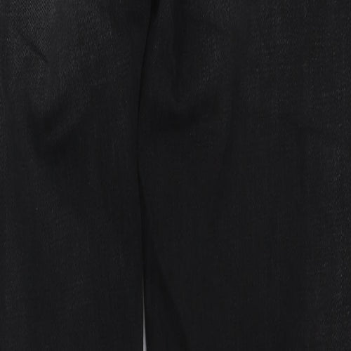 Nudie Womens Black Cotton Straight Jeans Size 29 in L30 in Regular Zip