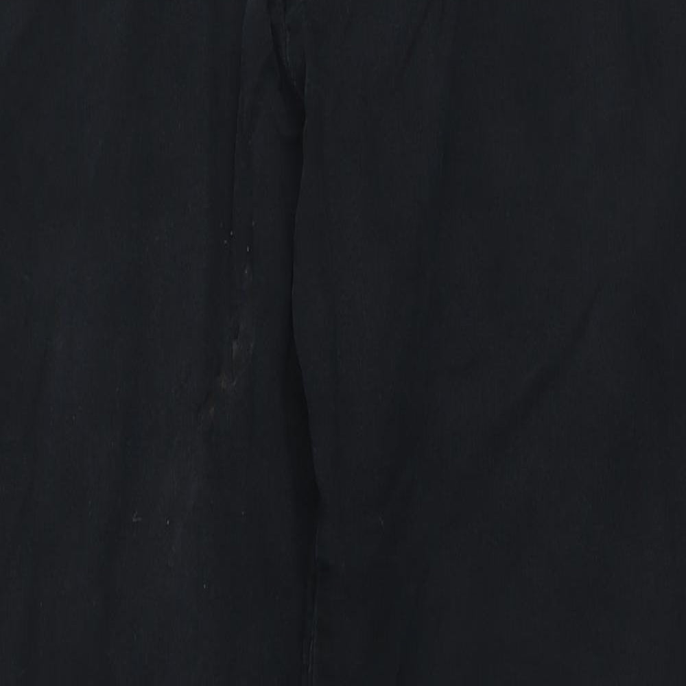 Autograph Mens Black Cotton Straight Jeans Size 36 in L29 in Regular Zip