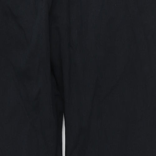 Autograph Mens Black Cotton Straight Jeans Size 36 in L29 in Regular Zip