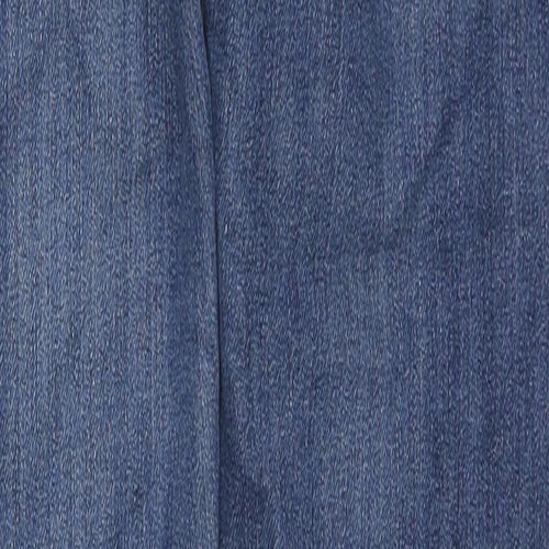 Denim & Co. Womens Blue Cotton Skinny Jeans Size 8 L29 in Regular Zip