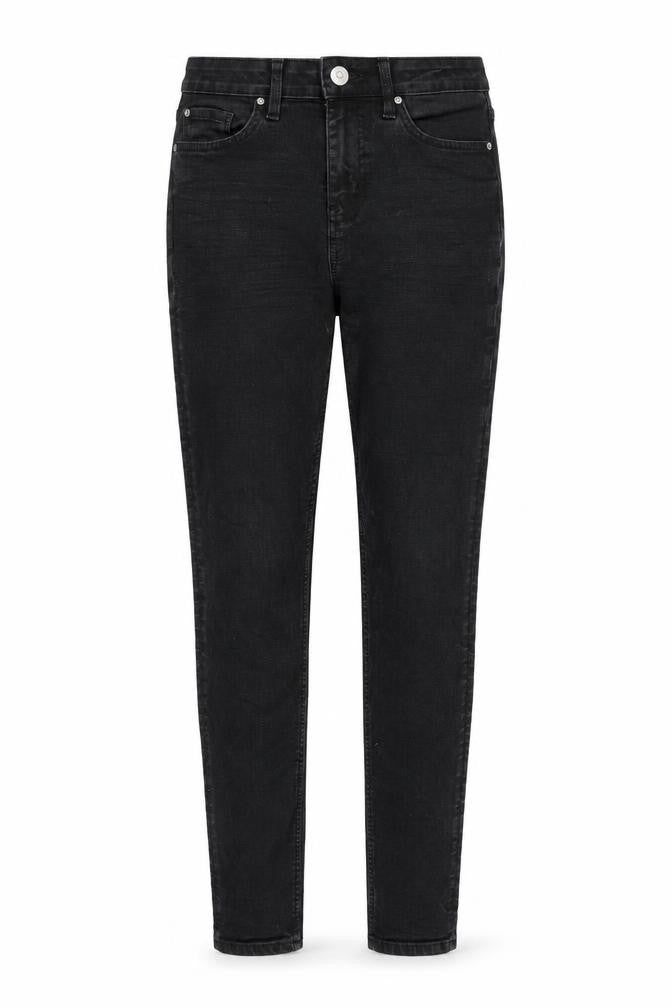 Marks and Spencer Womens Black Cotton Skinny Jeans Size 10 L29 in Slim Zip