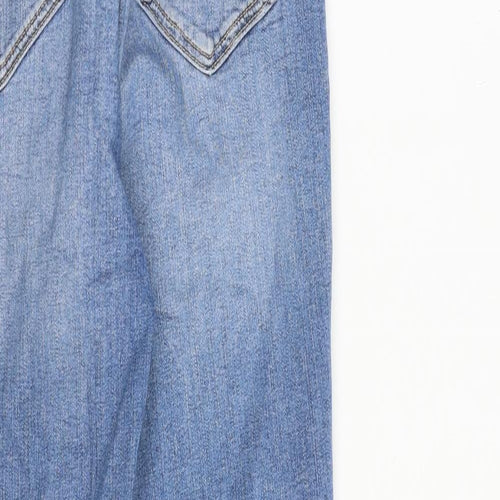 Zara Womens Blue Cotton Skinny Jeans Size M L28 in Regular Zip