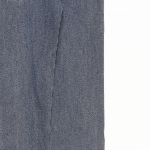 King Kouture Womens Grey Cotton Skinny Jeans Size 28 in L32 in Slim Zip