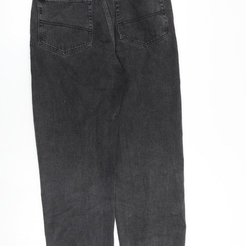 Reclaimed Vintage Womens Grey Cotton Mom Jeans Size 28 in L30 in Regular Zip