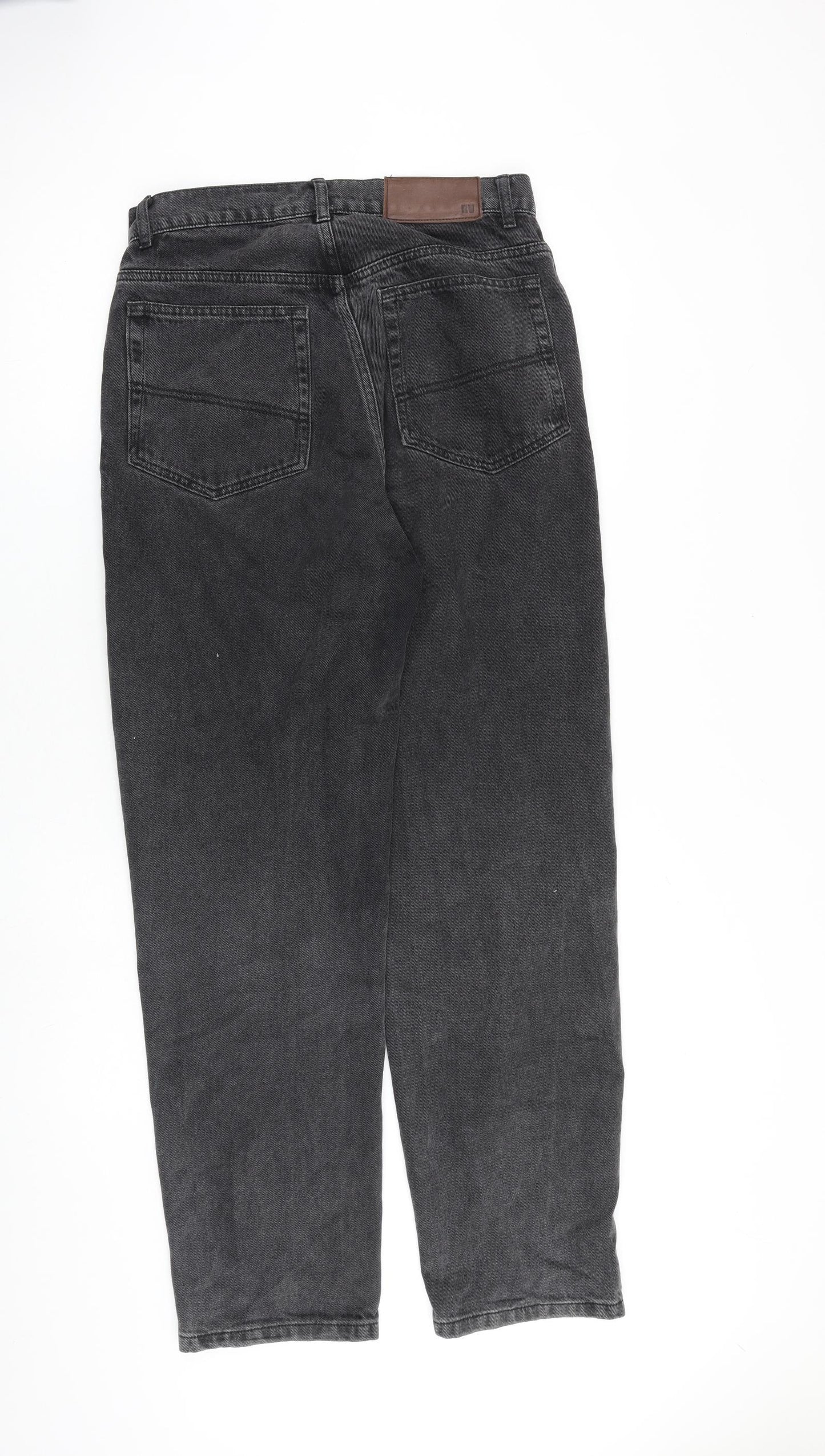 Reclaimed Vintage Womens Grey Cotton Mom Jeans Size 28 in L30 in Regular Zip
