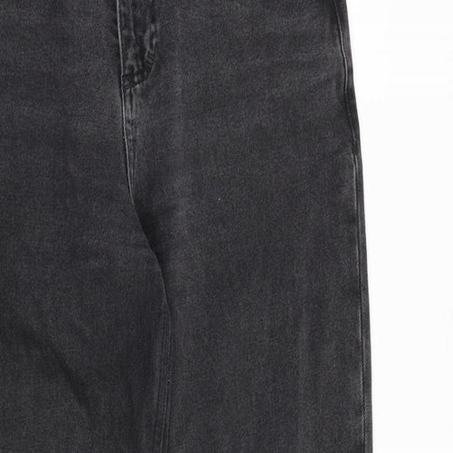 Reclaimed Vintage Womens Grey Cotton Mom Jeans Size 28 in L30 in Regular Zip