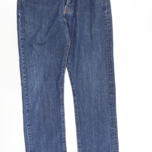 Levi's Mens Blue Cotton Tapered Jeans Size 30 in L32 in Regular Button