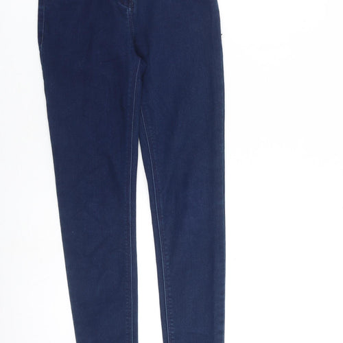TU Girls Blue Cotton Skinny Jeans Size 12 Years L27 in Slim Zip