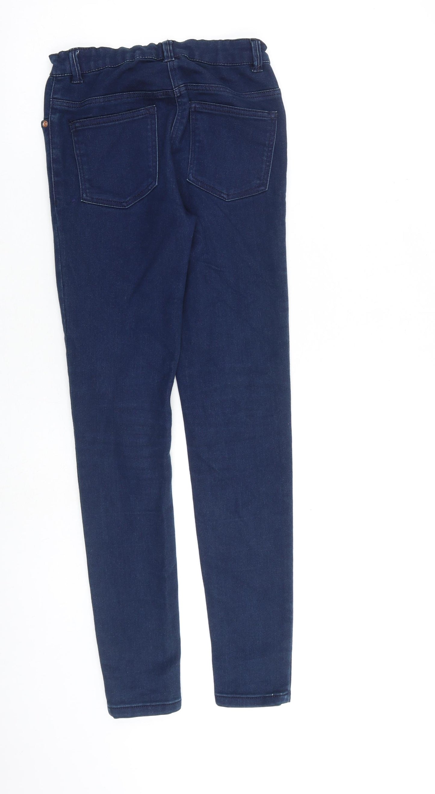 TU Girls Blue Cotton Skinny Jeans Size 12 Years L27 in Slim Zip