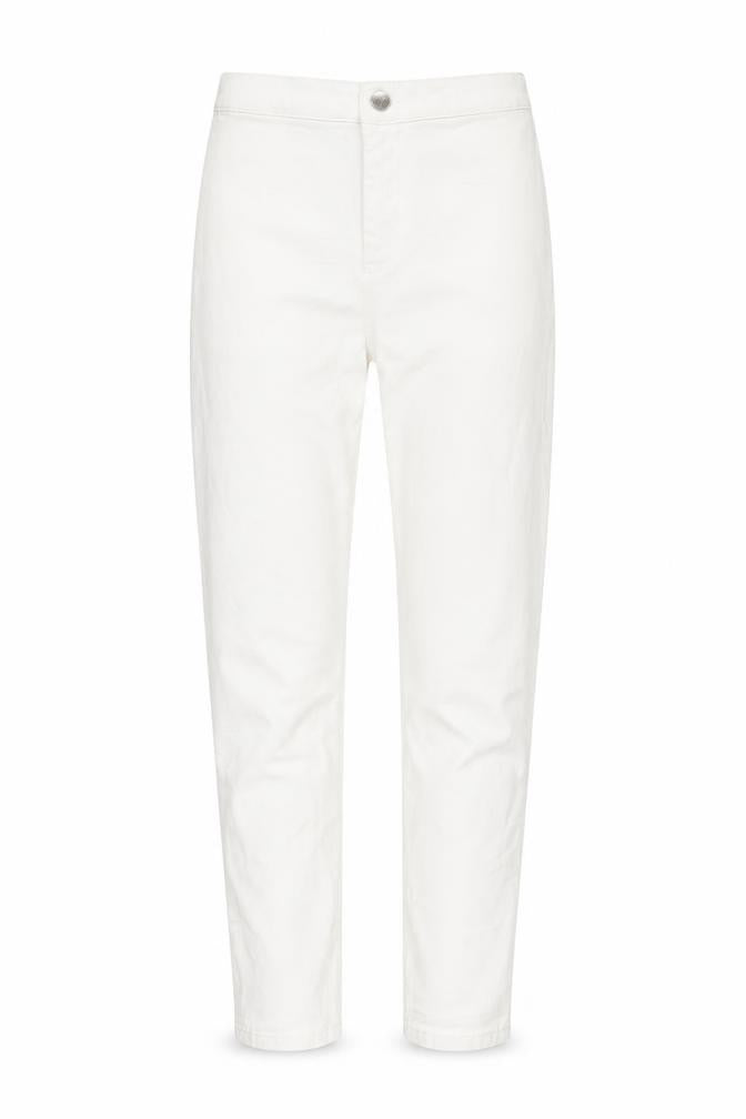 Topshop Womens White Cotton Skinny Jeans Size 26 in L32 in Regular Zip