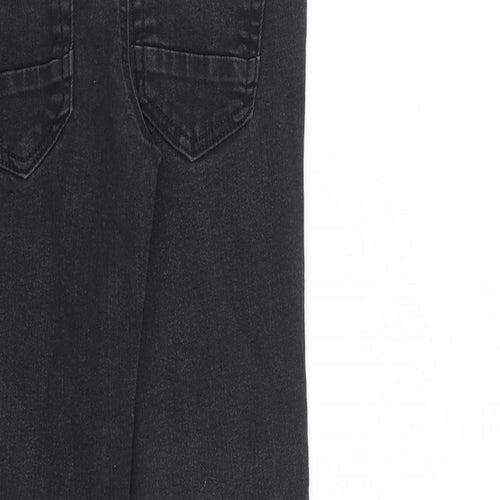 George Boys Grey Cotton Skinny Jeans Size 8-9 Years L21 in Regular Zip