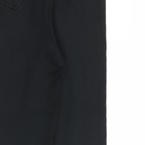 New Look Womens Black Cotton Skinny Jeans Size 12 L28 in Slim Zip