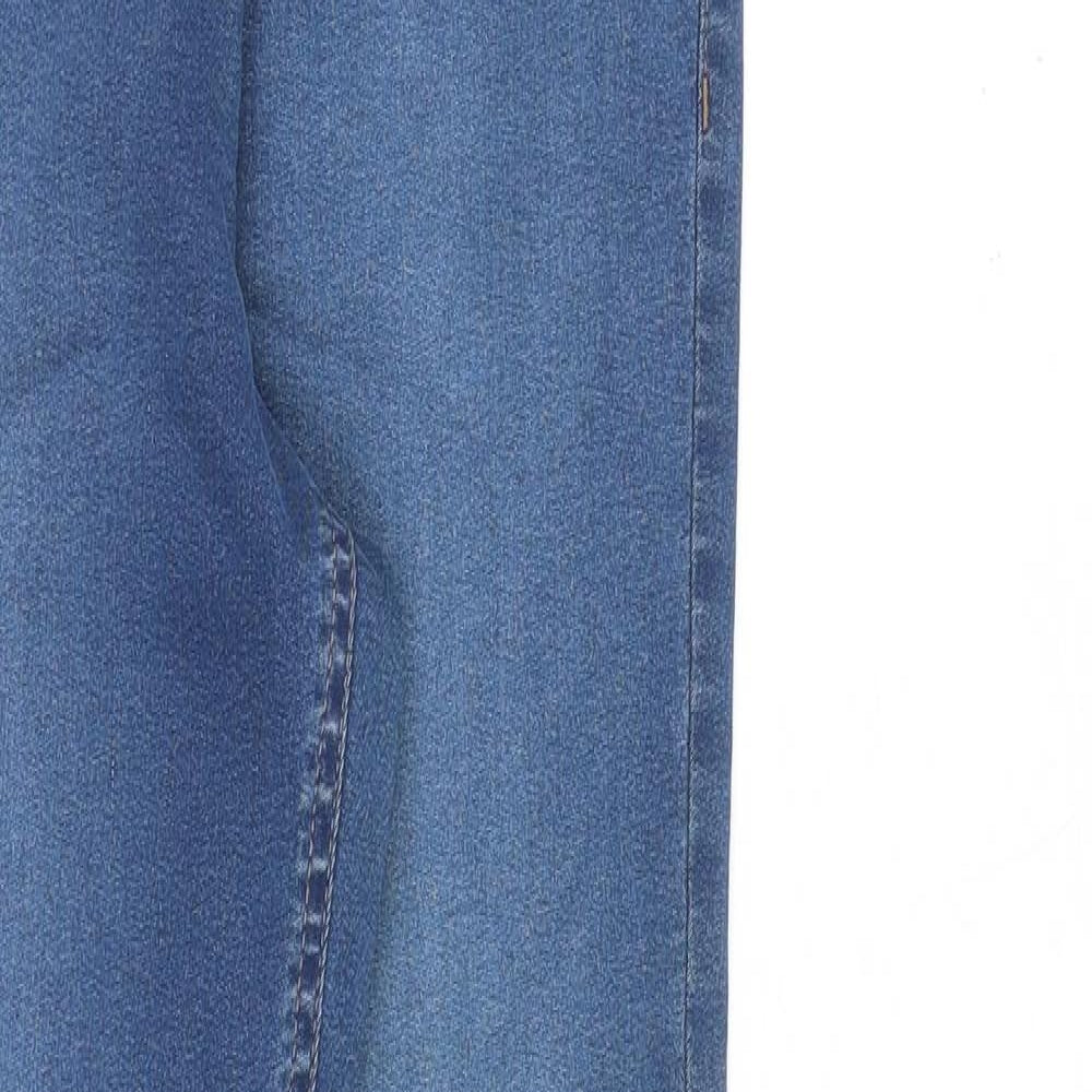 Marks and Spencer Womens Blue Cotton Skinny Jeans Size 8 L30 in Regular