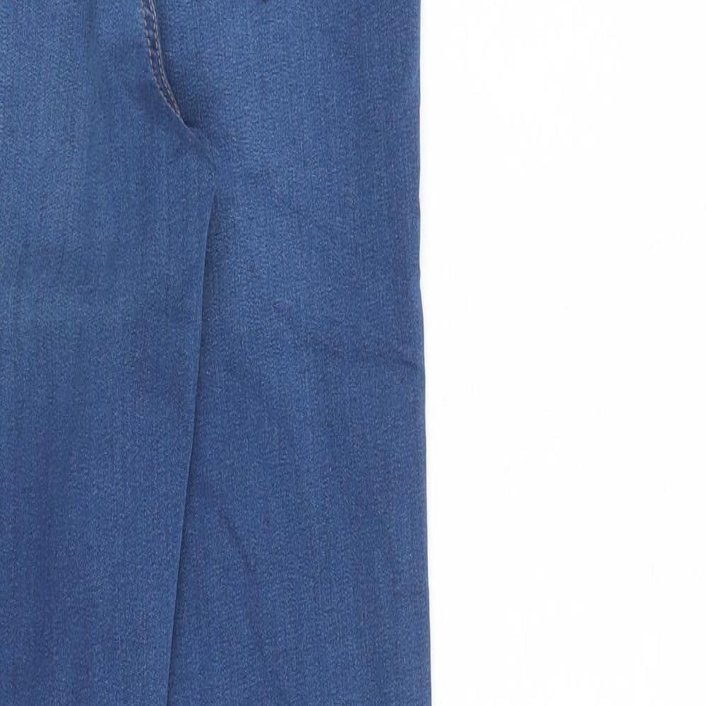 Marks and Spencer Womens Blue Cotton Jegging Jeans Size 6 L29 in Slim