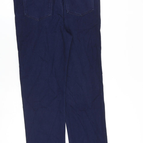 Roma Womens Blue Cotton Straight Jeans Size 32 in L29 in Regular Zip