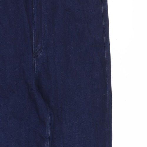 Roma Womens Blue Cotton Straight Jeans Size 32 in L29 in Regular Zip